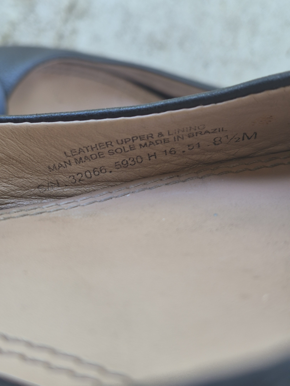 Tory Burch Black Pebbled Leather Logo Ballet Flats Size 8.5 - Picture 8 of 12